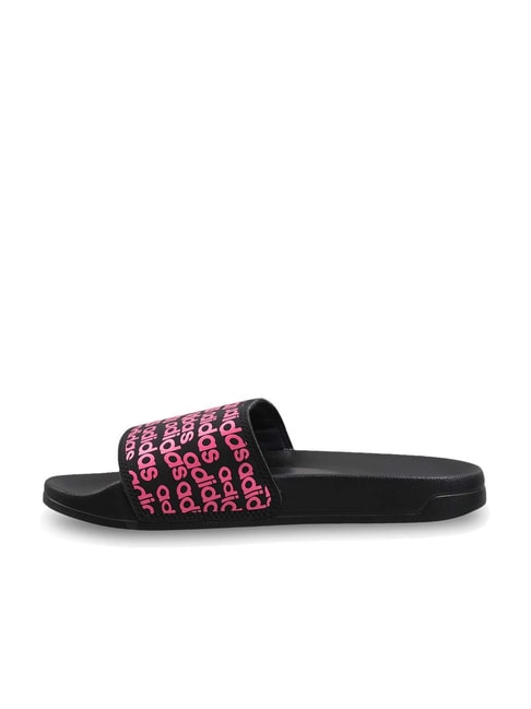 Adidas Women's SPRIGHT Black Slides - View 4