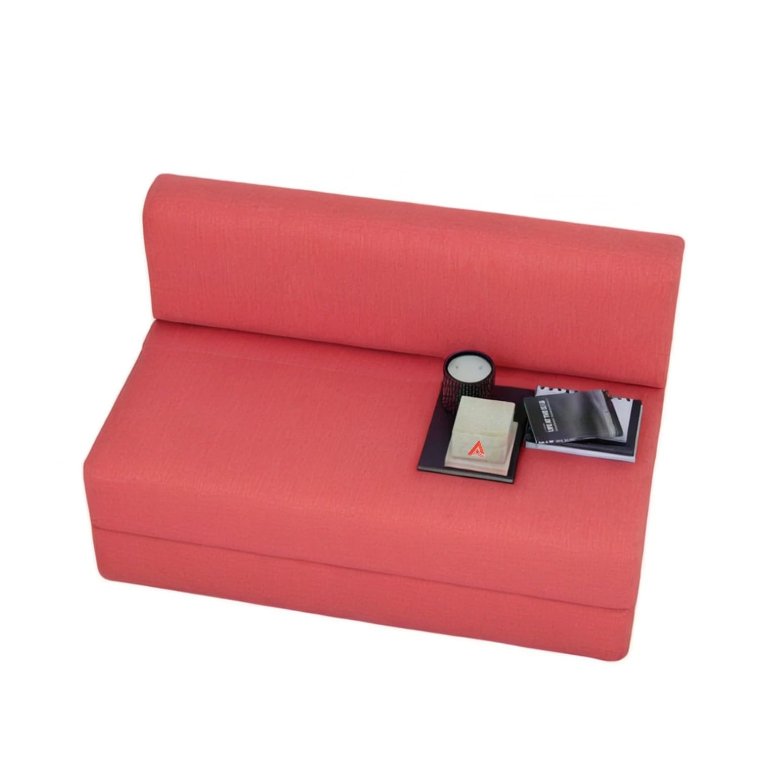 PumPum EPE Foam 2-Seater Sofa Cum Bed – 36 Inch Width, Convertible Design, Lightweight & Foldable (Peach) - View 4