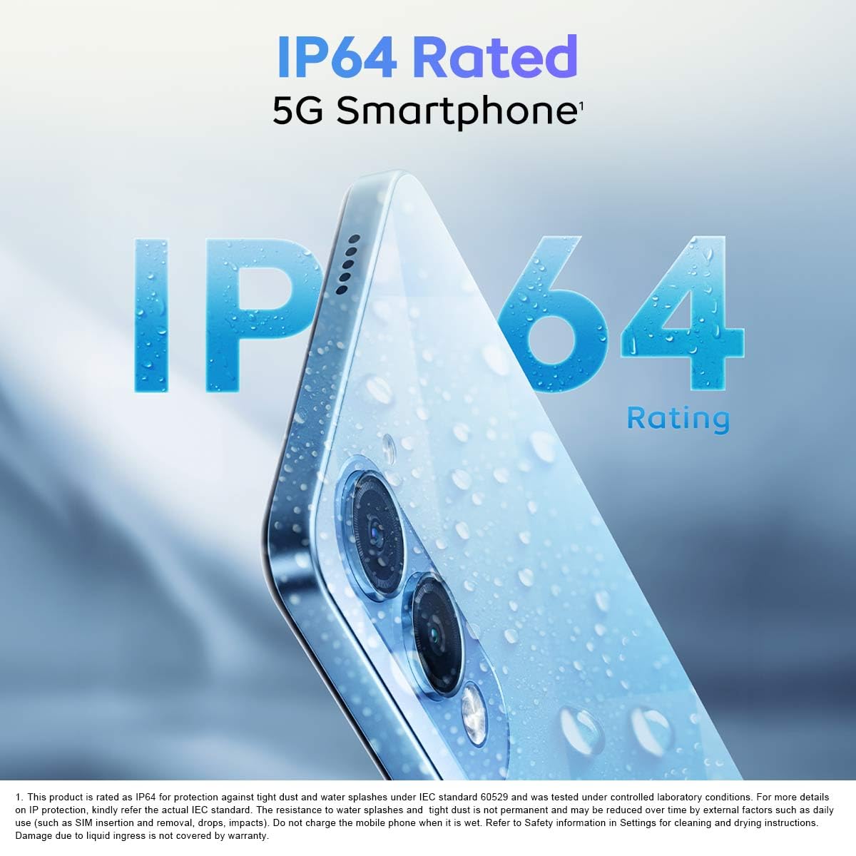 iQOO Z10 Lite 5G (Cyber Green, 6GB RAM, 128GB Storage) | 6000 mAh Battery | Dimensity 6300 5G Processor with 433K+* AnTuTu Score | IP64 Rated &amp; Military Grade Shock-Resistance* - View 3